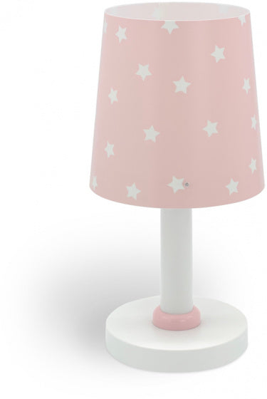 tafellamp Star Light junior 30 cm E14 40W roze/wit