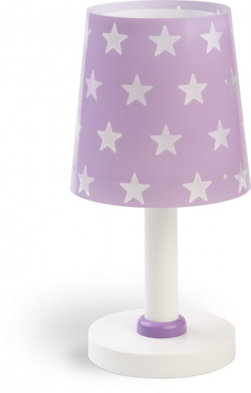 tafellamp Stars glow in the dark 30 cm E14 40W paars