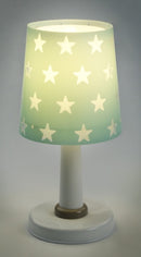Dalber Tafellamp Sterren Glow in the Dark Turqoise, 30cm