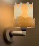 wandlamp Baby Bunny 15 x 20 x 24 cm E27 60W roze/grijs