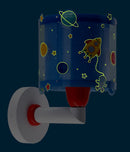 wandlamp Planets glow in the dark 20 x 24 cm E27 blauw