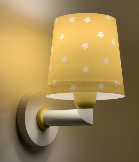 wandlamp Star Light 15 x 20 x 24 cm E27 60W geel/wit