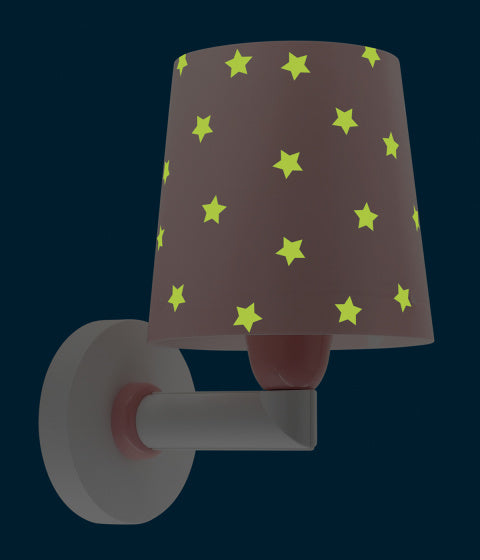 wandlamp Star Light 15 x 20 x 24 cm E27 60W roze/wit