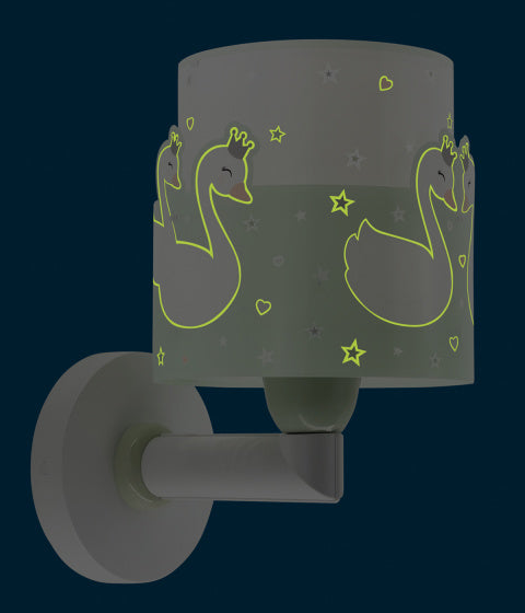 wandlamp Sweet Love 15 x 20 x 24 cm E27 60W groen/wit