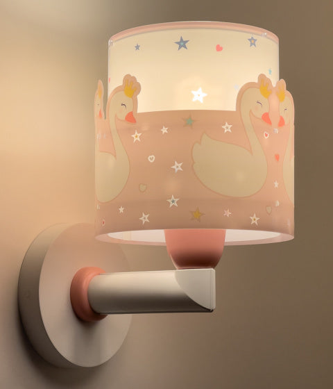 wandlamp Sweet Love 15 x 20 x 24 cm E27 60W roze/wit