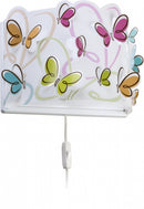 wandlamp vlinders meisjes 23 x 31 cm E27 60W