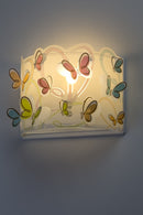 wandlamp vlinders meisjes 23 x 31 cm E27 60W