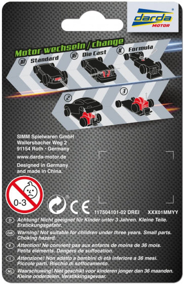 speelgoedautomotor standaard GS junior 3 x 3,5 cm groen