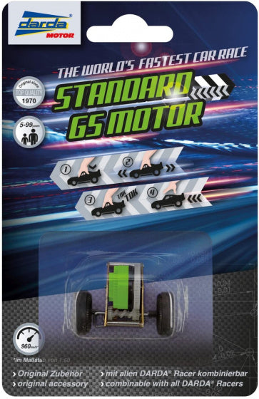 speelgoedautomotor standaard GS junior 3 x 3,5 cm groen