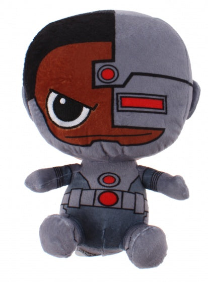 Gift-knuffel Cyborg pluche 15 cm grijs