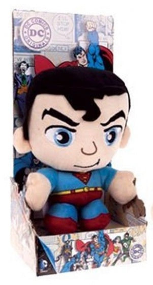knuffel in cadeaubox Superman pluche 20 cm blauw