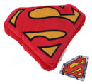 kussen Superman-logo 20 cm pluche rood/geel