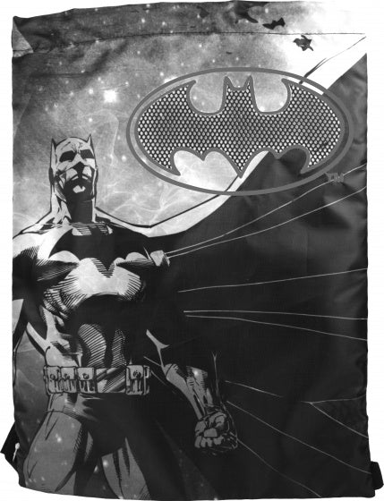 Batman rugzak gymtas met trekkoord 42 x 33 cm zwart