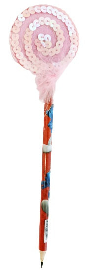 potlood junior 23 cm hout rood/roze