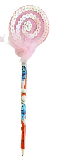 potlood junior 23 cm hout rood/roze