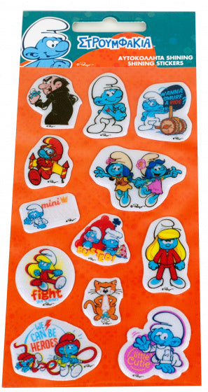 stickervel junior oranje/blauw 12 stickers