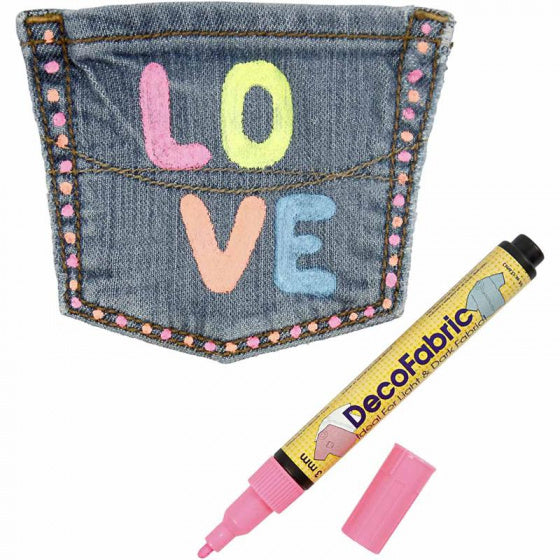 Deco Textielstiften, 6st.