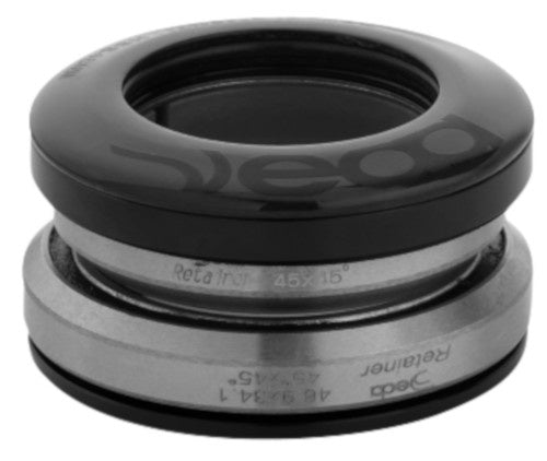 balhoofdlager 1 1/8 - 1 1/4 inch RVS/carbon zwart/zilver