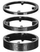 spacers HSS 46 mm staal 3/5/10 mm zwart 3 stuks