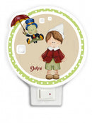 nachtlamp Pinokkio led junior 12 x 4 cm hout