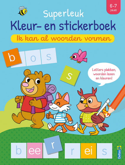 kleur- en stickerboek Superleuk 21 x 28 cm 6-7 jaar (NL)