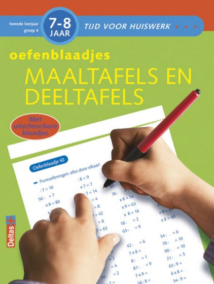 oefenblok maaltafels en deeltafels 7-8 jr