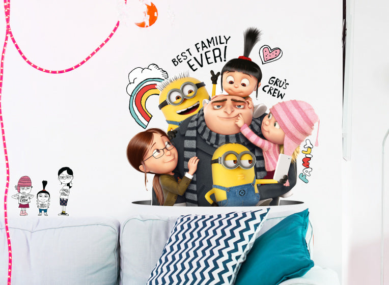muursticker Best Family junior 50 x 70 cm 2-delig