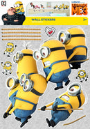 muursticker junior 50 x 70 cm geel/blauw 2-delig