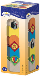 blokkenset mol junior 14 x 5,5 cm hout 7-delig