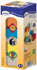 blokkenset mol junior 14 x 5,5 cm hout 7-delig