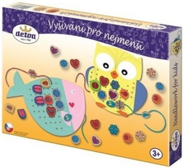 borduurset dieren junior karton/hout 41-delig