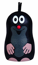 magneet met mol junior 5,4 x 3 cm hout zwart