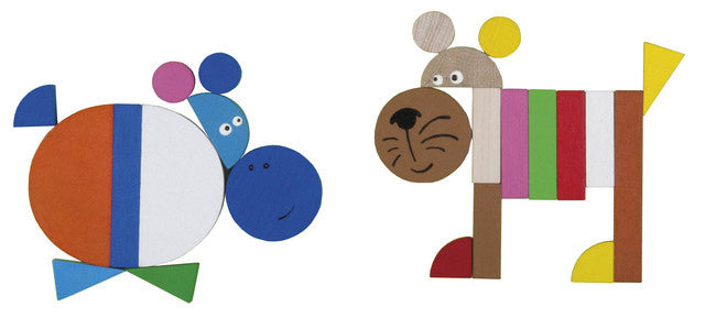 magneetpuzzel Zoo junior 33,5 x 23 cm hout 43-delig
