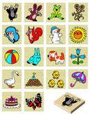 memoryspel junior 4 x 4 cm hout 36-delig