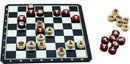 reisspel schaken magnetisch junior 16,5 cm zwart/wit