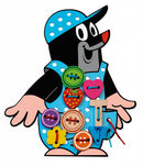 rijgspel mol junior hout/karton 26-delig