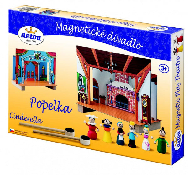 speelset Assepoester magnetisch junior hout 10-delig