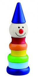 stapeltoren clown junior 17,5 cm hout 8-delig