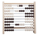 telraam Abacus junior 24 x 23 cm hout wit/zwart