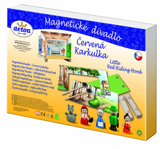theater Roodkapje junior hout 33,5 x 23 cm 10-delig