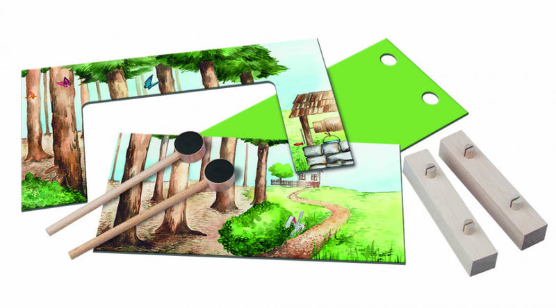 theater Roodkapje junior hout 33,5 x 23 cm 10-delig