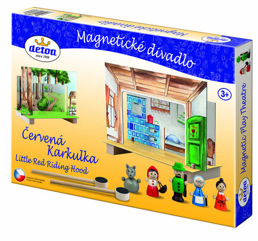 theater Roodkapje junior hout 33,5 x 23 cm 10-delig