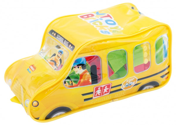 bouwblokken schoolbus 100-delig