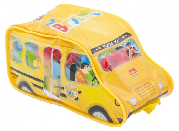bouwblokken schoolbus 44-delig