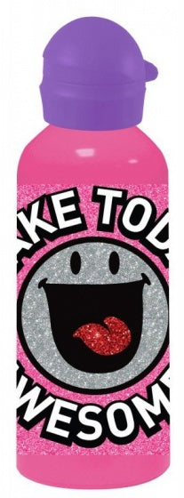 drinkfles Smiley World junior 500 ml roze/paars