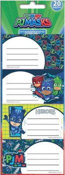 etiketten PJ masks junior papier groen 20 stuks