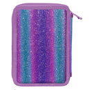etui Frozen 2 meisjes 21 x 15 cm polyester donkerpaars