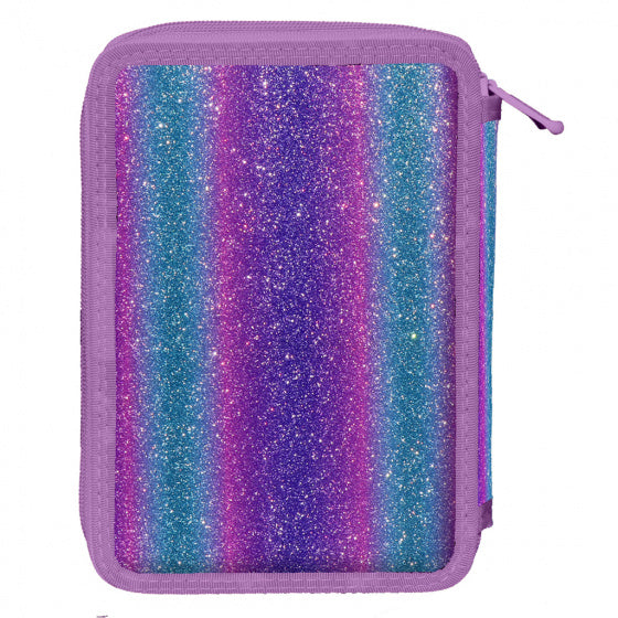 etui Frozen 2 meisjes 21 x 15 cm polyester donkerpaars