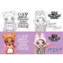 schrift Nanana meisjes 17 x 24 cm 40 pagina's paars