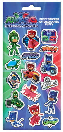 stickervel PJ Masks jongens puffy 10 x 22 cm papier